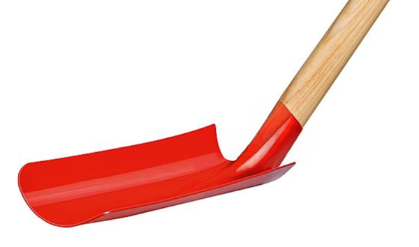 Grabenschaufel, Schaufel für den Bewässerungsgraben, Breite 90 mm (9 cm) ohne Stiel
